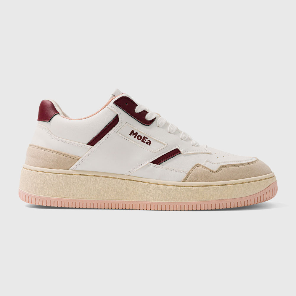 MoEA - GEN1 GRAPE - White & Wine Suede