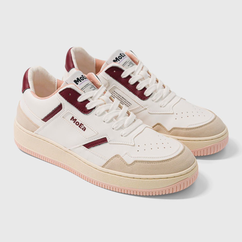 MoEA - GEN1 GRAPE - White & Wine Suede