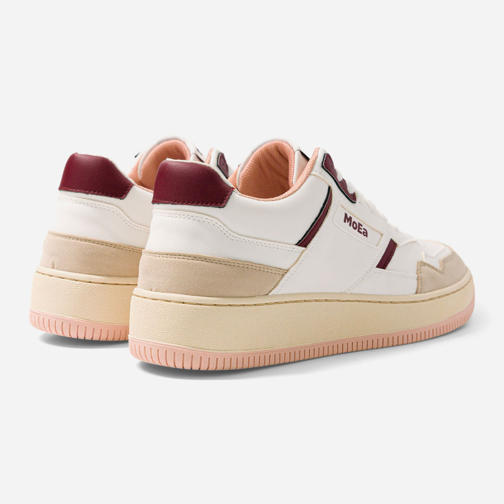 MoEA - GEN1 GRAPE - White & Wine Suede