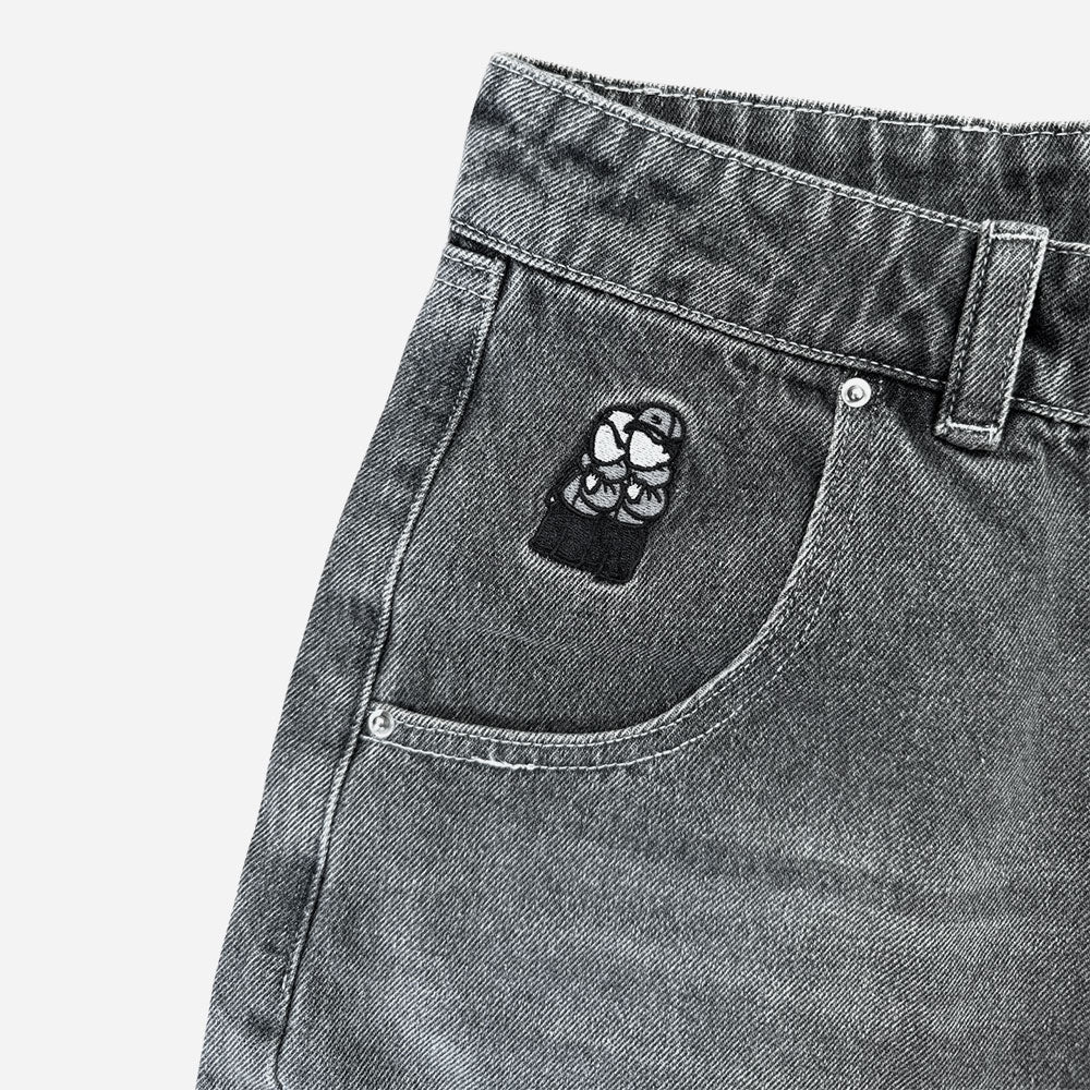 NEW AGE - Jorts Denim Short - Dark Grey