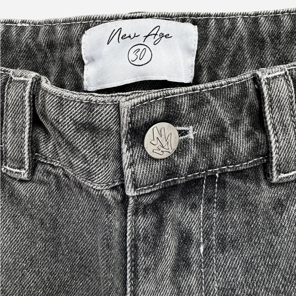 NEW AGE - Jorts Denim Short - Dark Grey