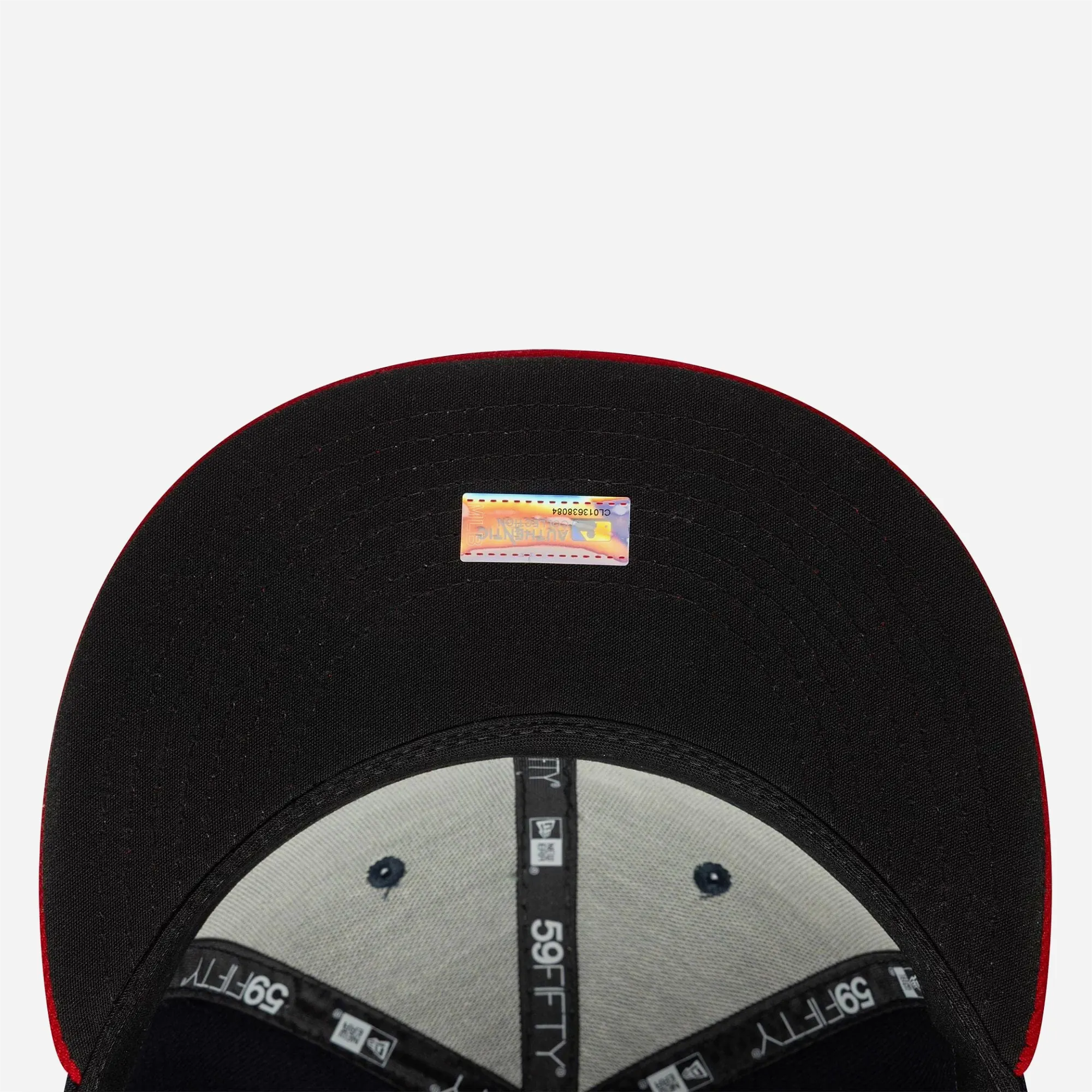 Casquette New Era 59FIFTY Fitted - Atlanta Braves Authentic On Field Navy / Red