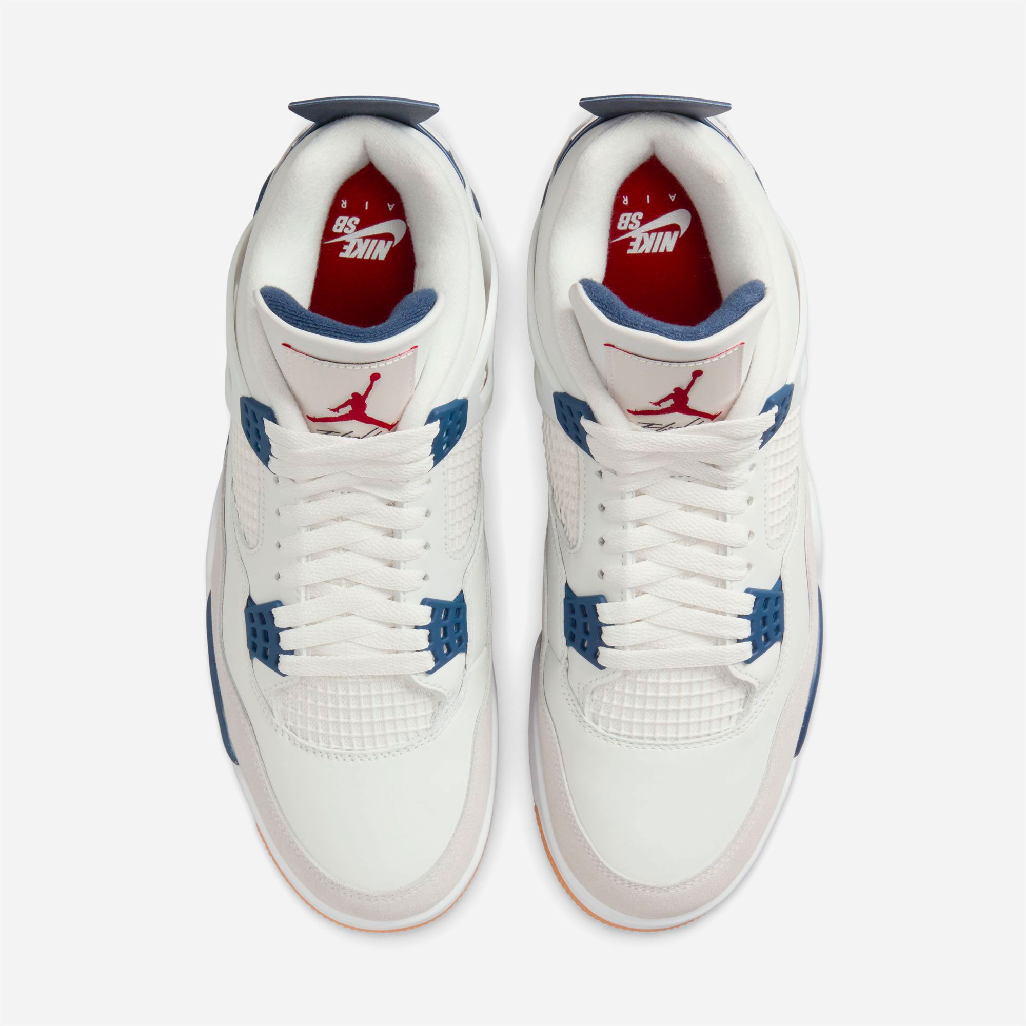 Nike SB - Air Jordan 4 - Summit White / White - Navy - Neutral Grey
