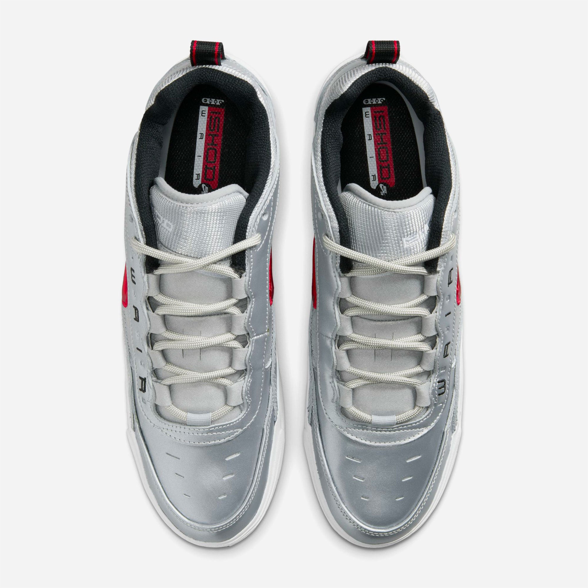 NIKE SB - AIR MAX ISHOD - METALLIC SILVER/VARSITY RED