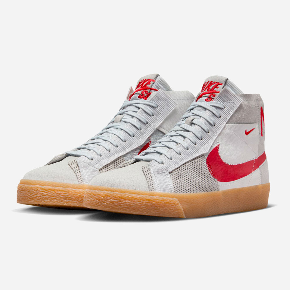 NIKE SB - ZOOM BLAZER MID PREMIUM - SUMMIT WHITE-UNIVERSITY RED