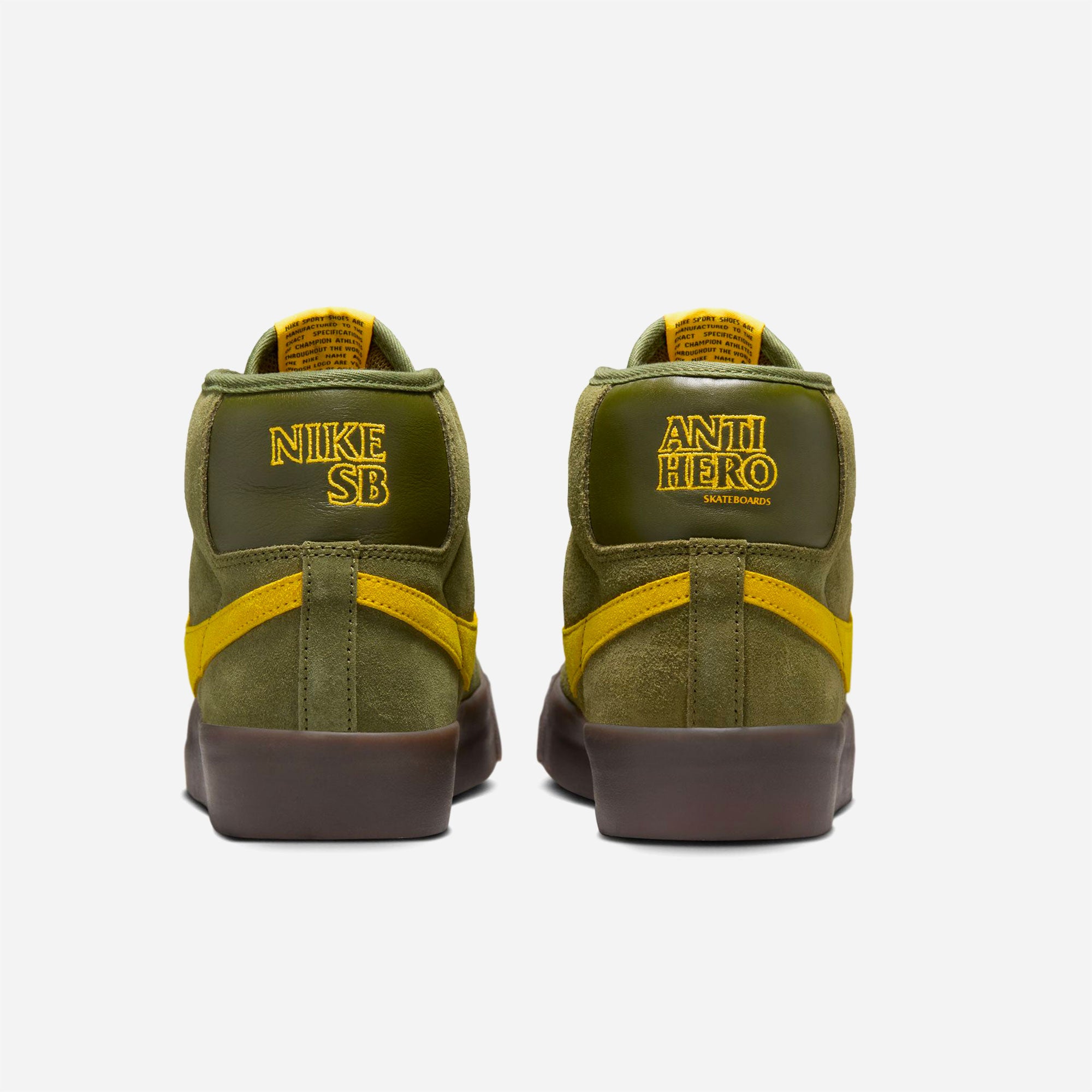 NIKE SB - BLAZER MID x ANTIHERO QS - Rough Green Amarillo Rough Green