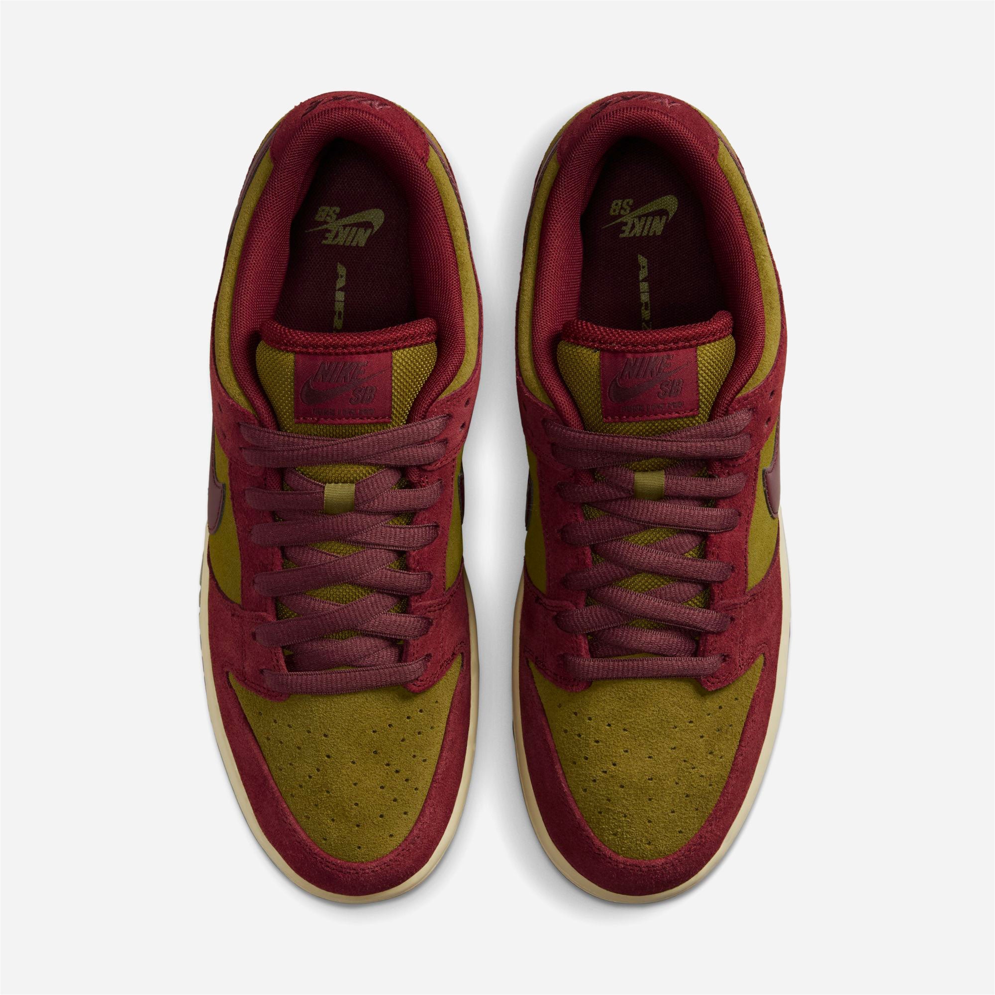 Nike SB - Dunk Low Pro - Dark Team Red / Burgundy Crush Olive Flak