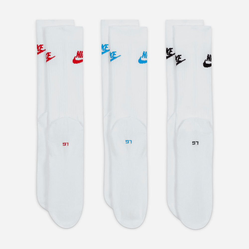 Nike - Everyday Essential 3 Pack Socks - White / Multi