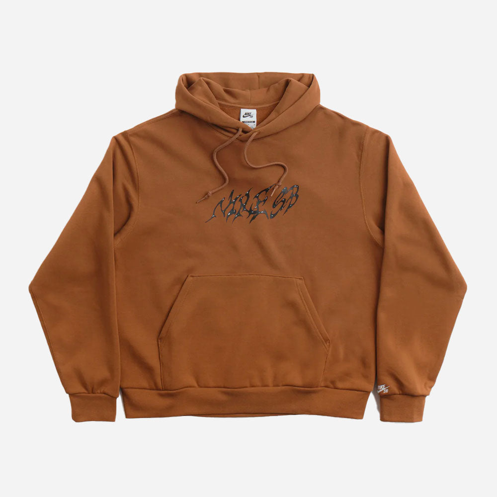 NIKE SB - FLEECE PO HOODIE STALLION - Lt British Tan White