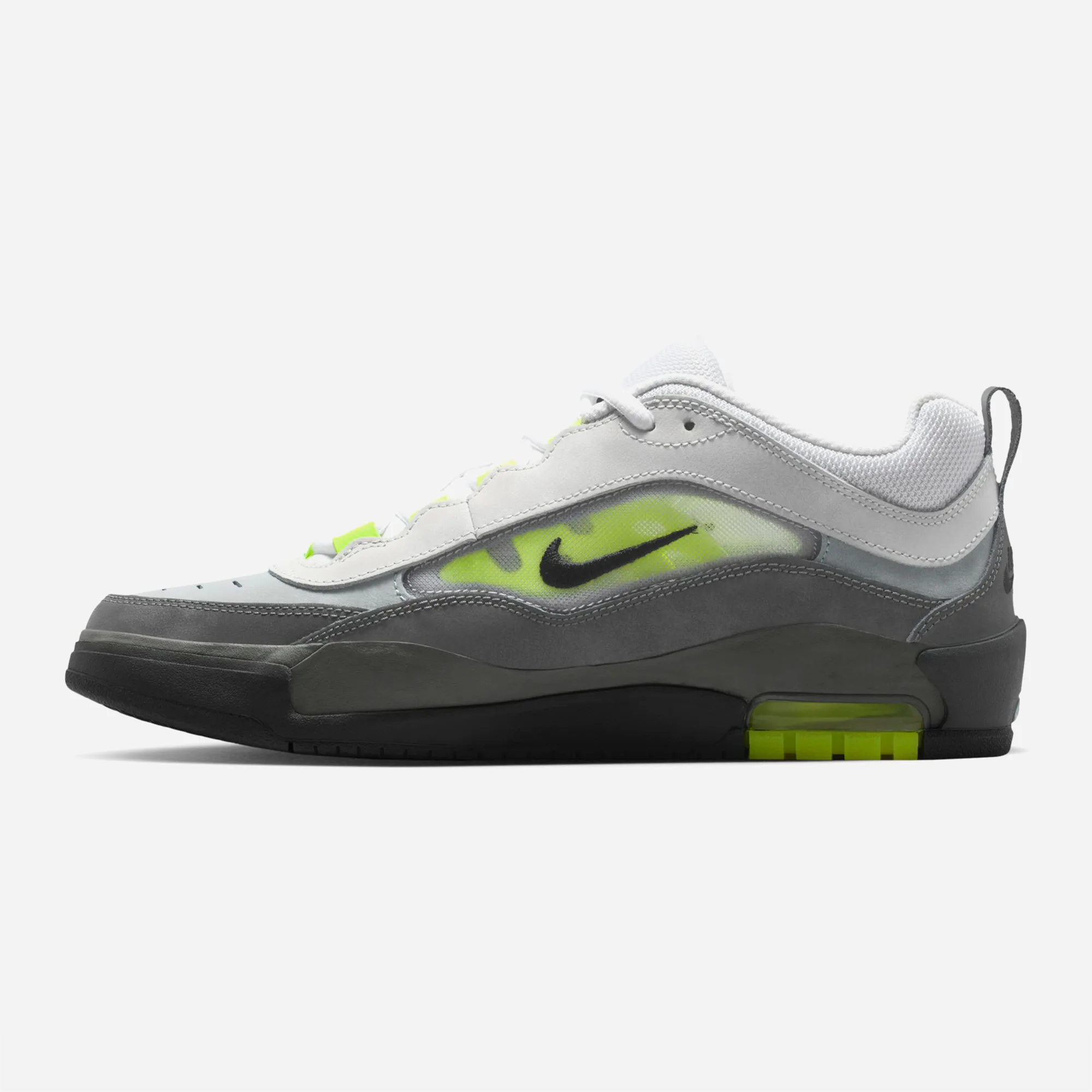 Chaussures de Nike SB Air Max Ishod - Grey / Volt