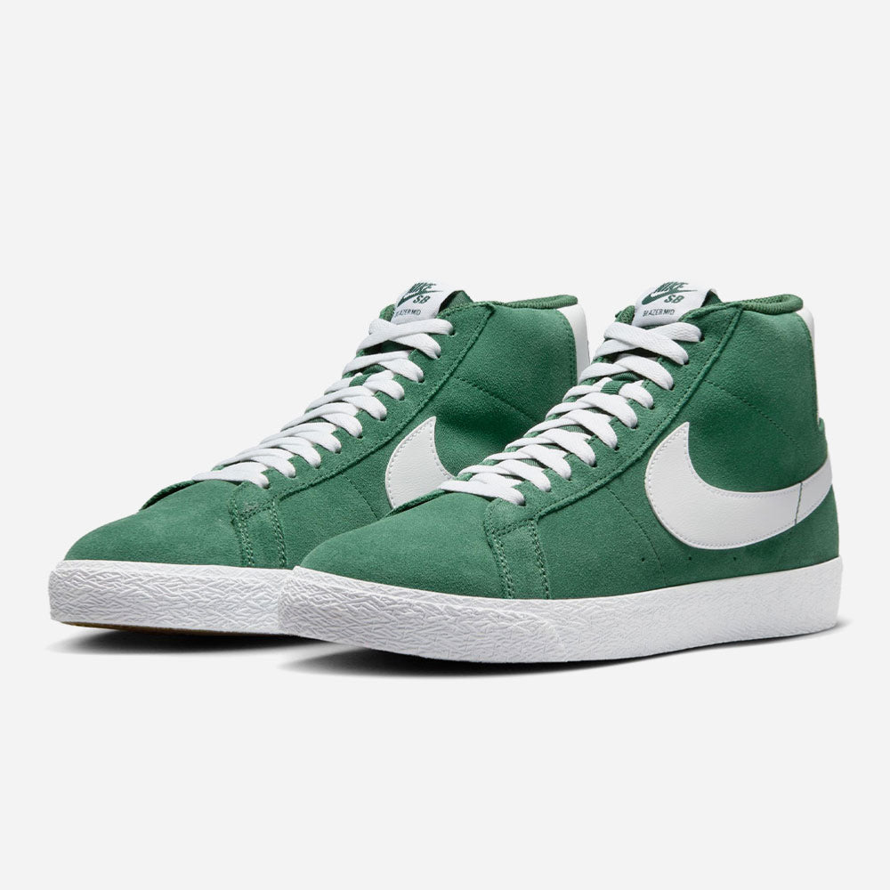 NIKE SB - ZOOM BLAZER MID - Fir - White - Fir - White