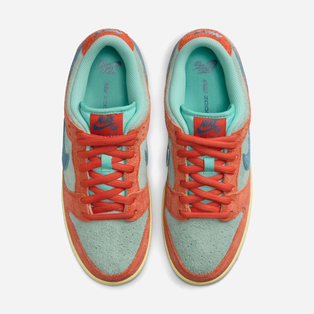 NIKE SB - DUNK LOW PRO PRM - Orange - Noise Aqua-Emerald Rise - Orange