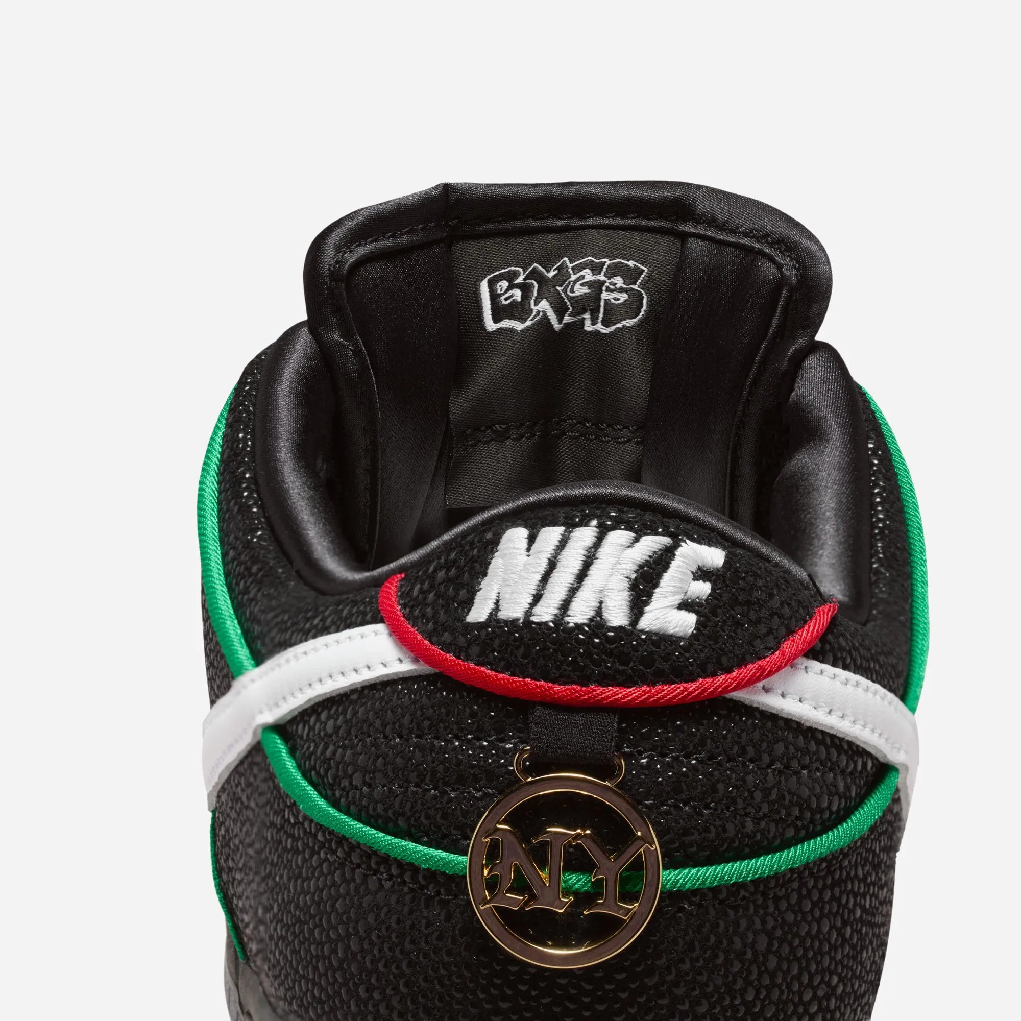 Nike SB Dunk Low Pro "Bronx Girls Skate" QS - Black / White - Challenge Red - Total Orange