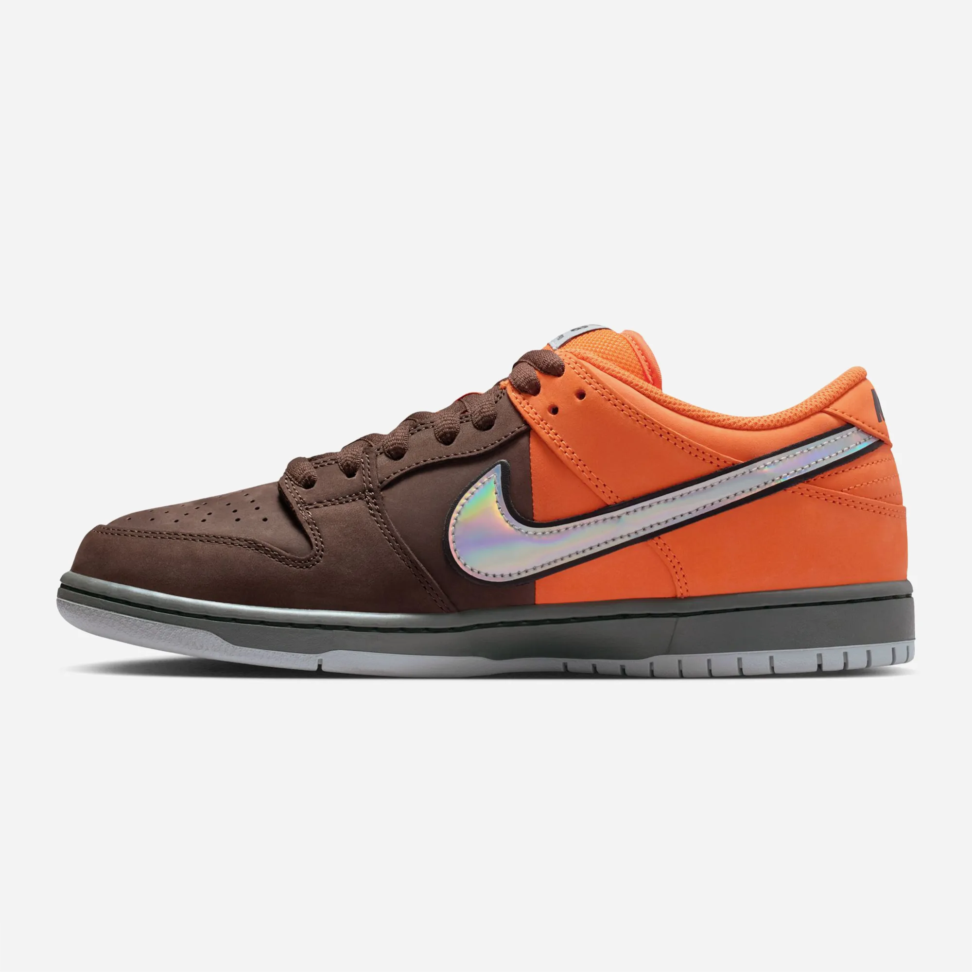 Nike SB Dunk Low Pro "Muni Fast Pass" - Safety Orange / Wolf Grey - Baroque Brown