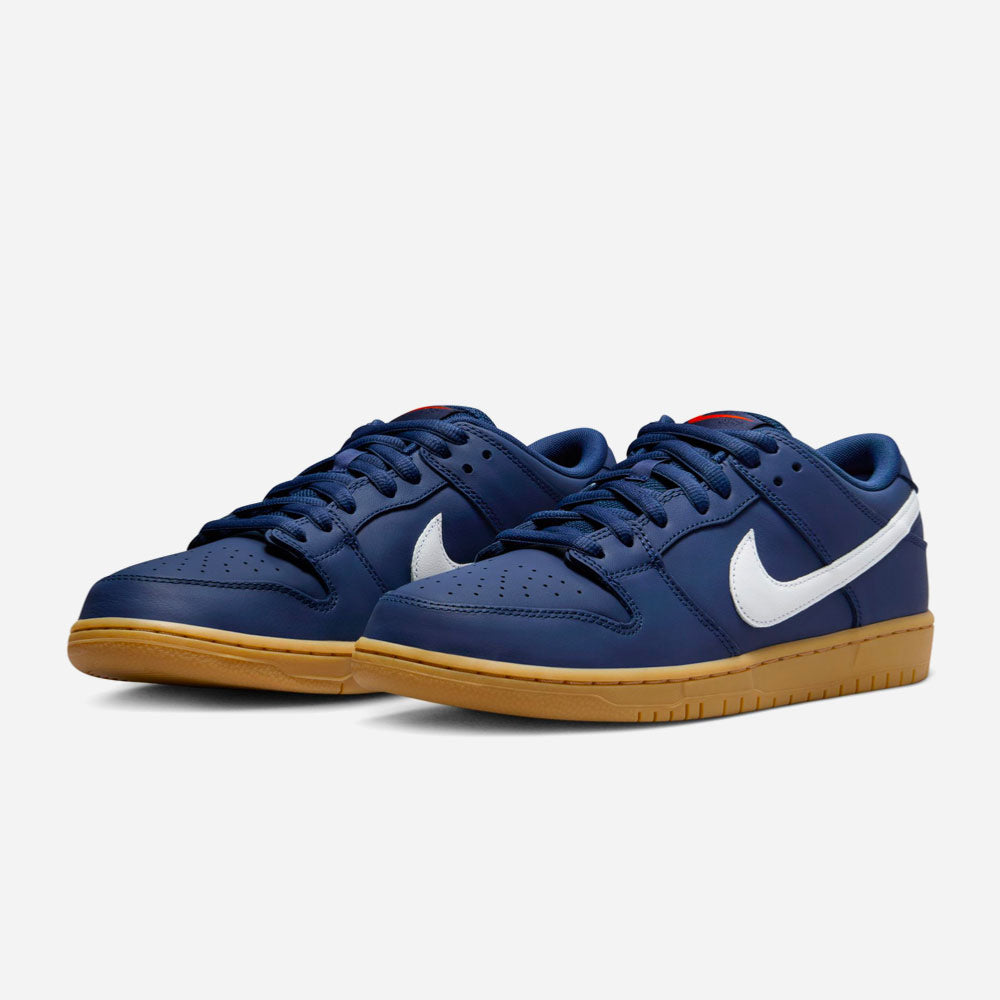 NIKE SB - DUNK LOW PRO ISO - Navy White Navy Gum Light Brown