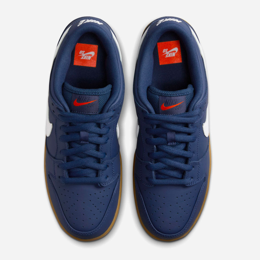 NIKE SB - DUNK LOW PRO ISO - Navy White Navy Gum Light Brown