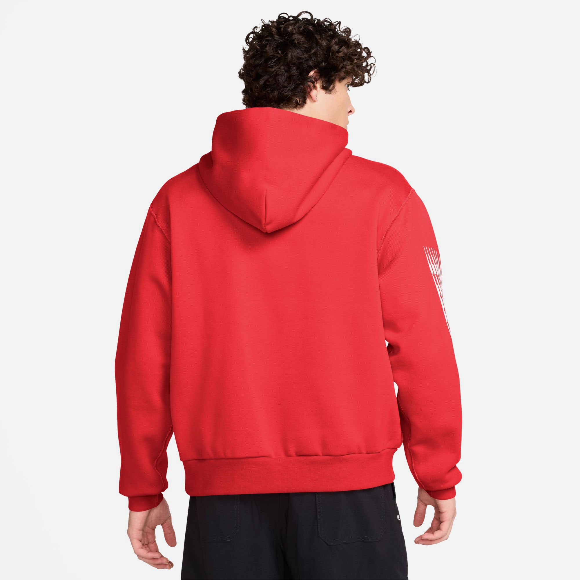 Nike SB - GFX Fleece Pullover Hoodie - Light Crimson / White