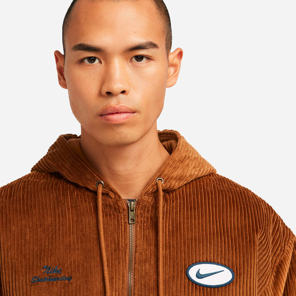 Nike SB - Full Zip Hood Cord Jacket - Lt british tan armory navy