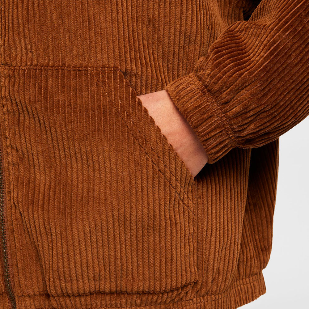 Nike SB - Full Zip Hood Cord Jacket - Lt british tan armory navy