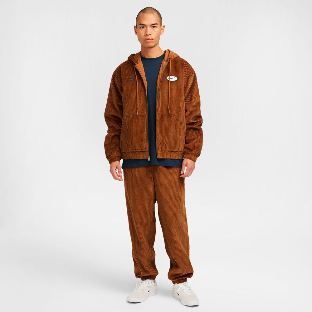 Nike SB - Full Zip Hood Cord Jacket - Lt british tan armory navy