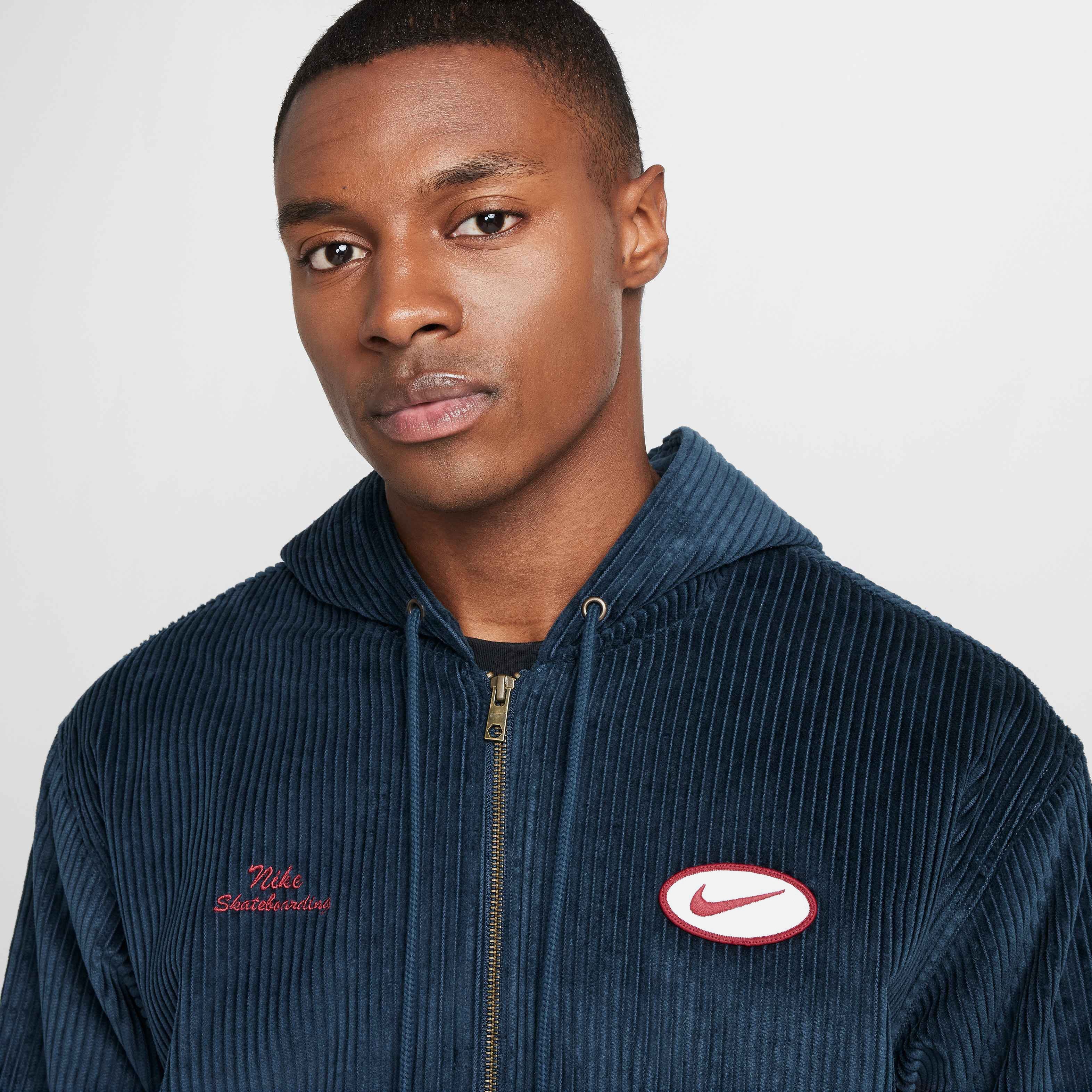 Nike SB - Full Zip Hood Cord Jacket - Armory Navy/Hyper Royal
