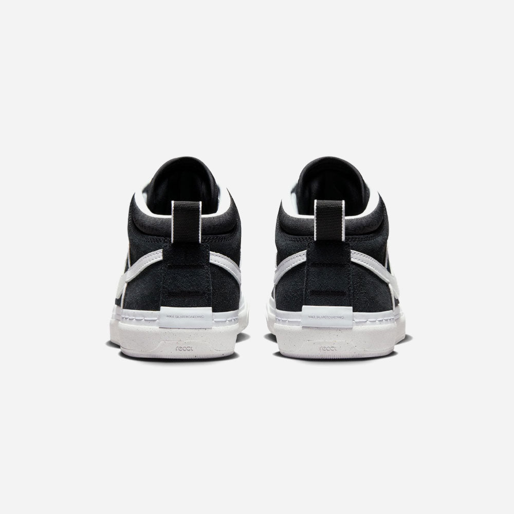 NIKE SB - REACT LEO - Black - White - Black - Gum Light Brown