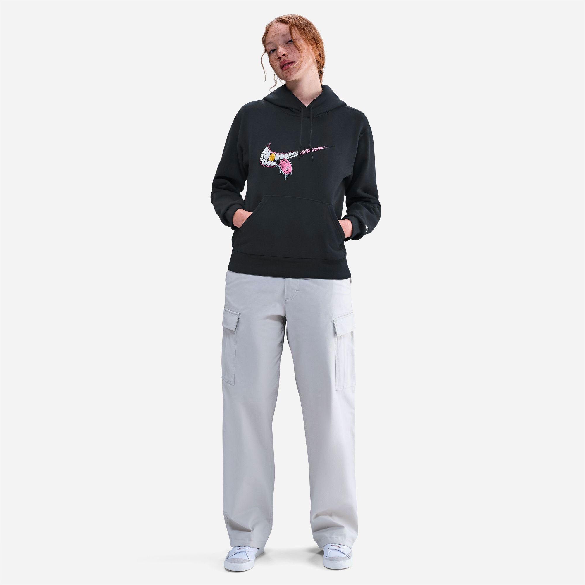 Nike SB - Pullover Hoodie BB Swoosh Grill - Black / White