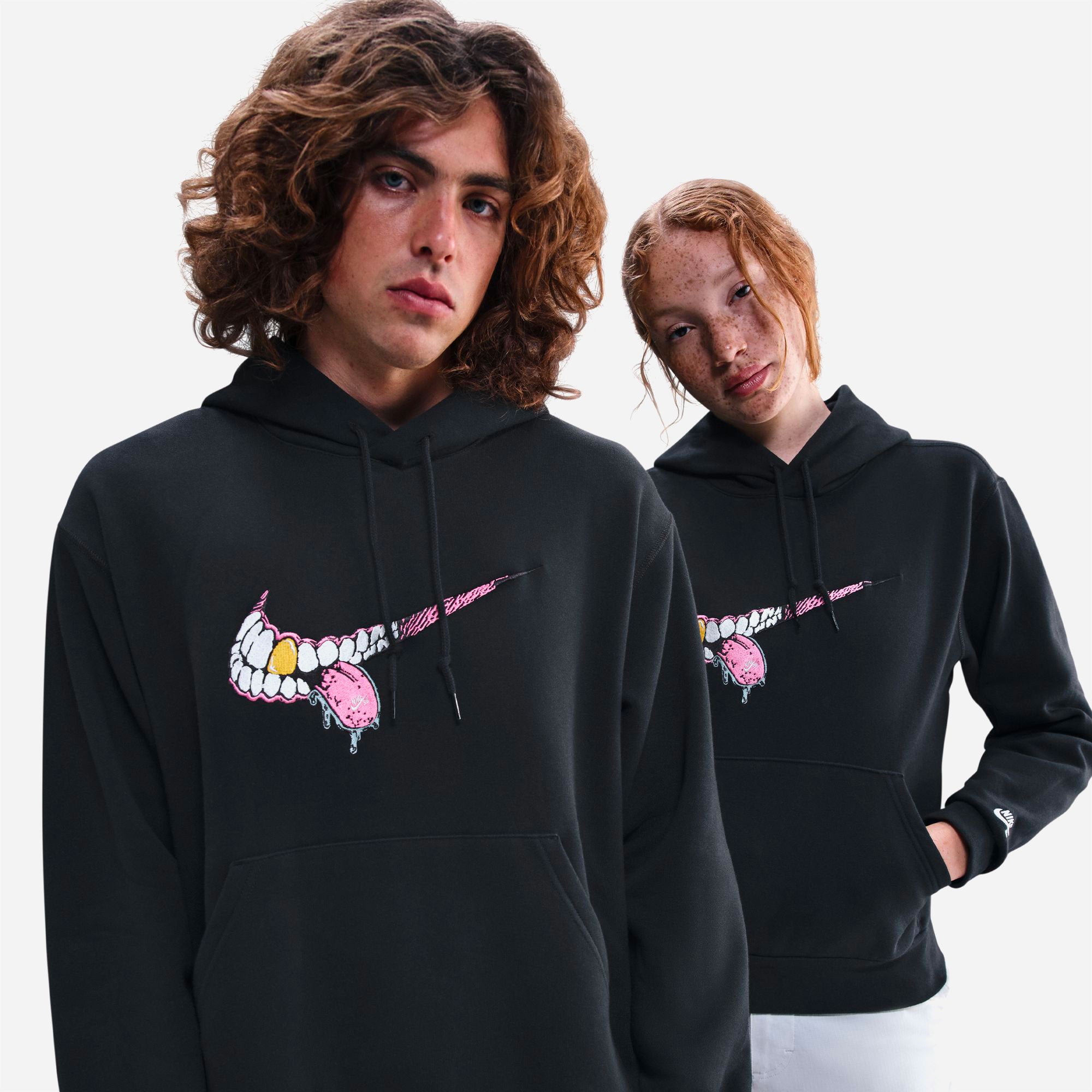 Nike SB - Pullover Hoodie BB Swoosh Grill - Black / White