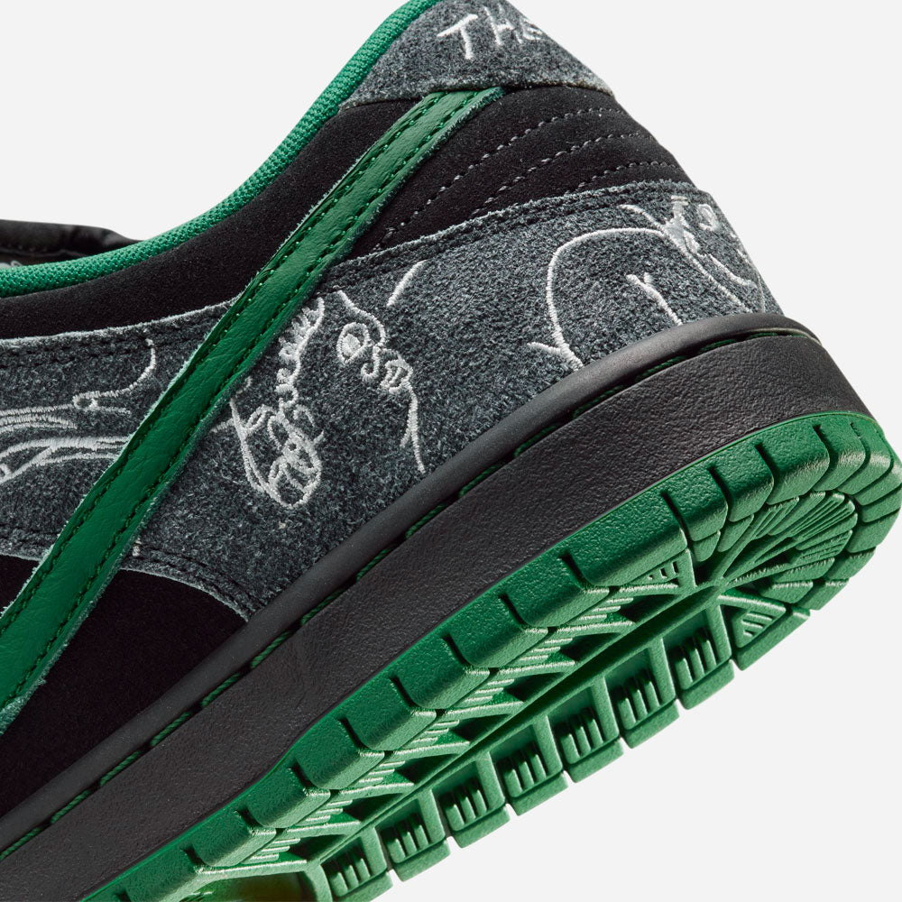 NIKE SB - DUNK LOW PRO x THERE SKATEBOARDS - Black Gorge Green White