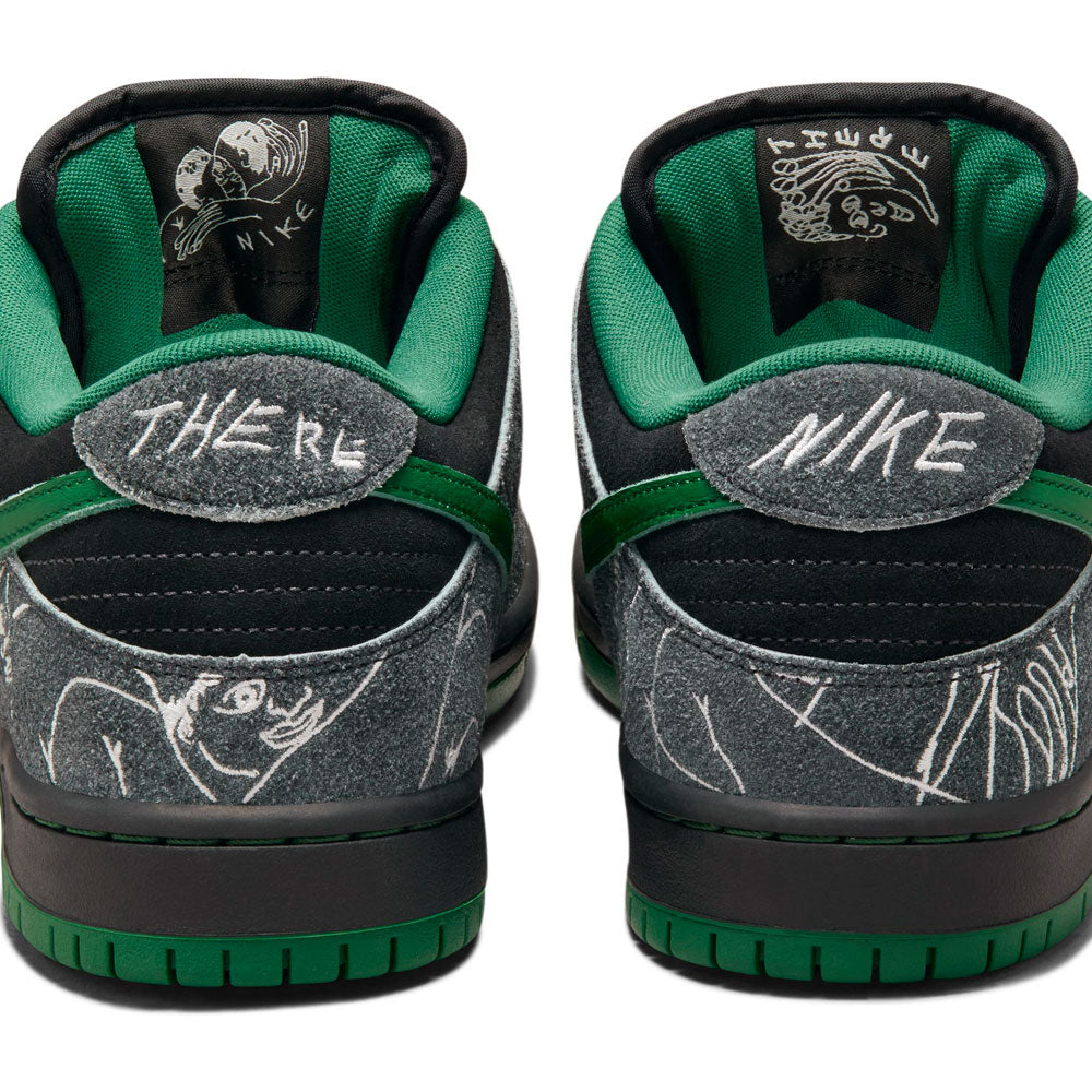 NIKE SB - DUNK LOW PRO x THERE SKATEBOARDS - Black Gorge Green White
