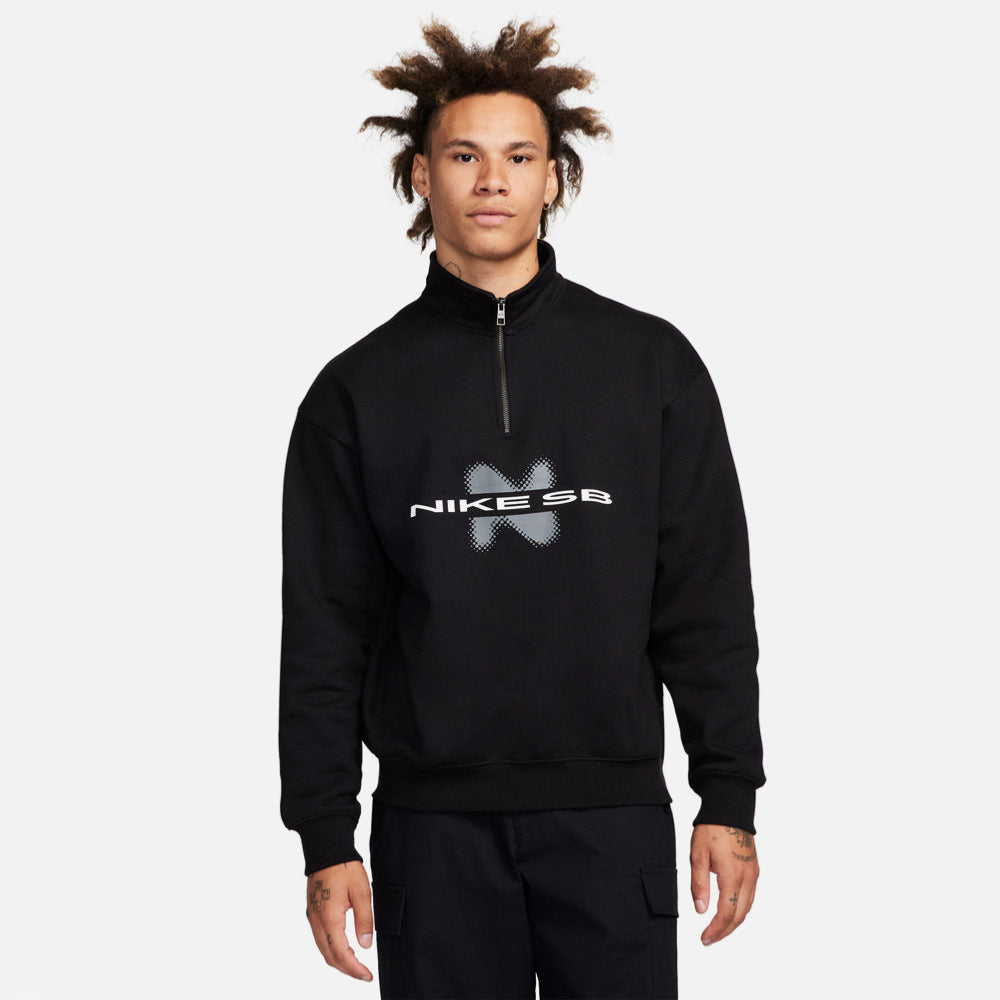 NIKE - FLEECE HOODIE HALF ZIP Y2K GFX - Black