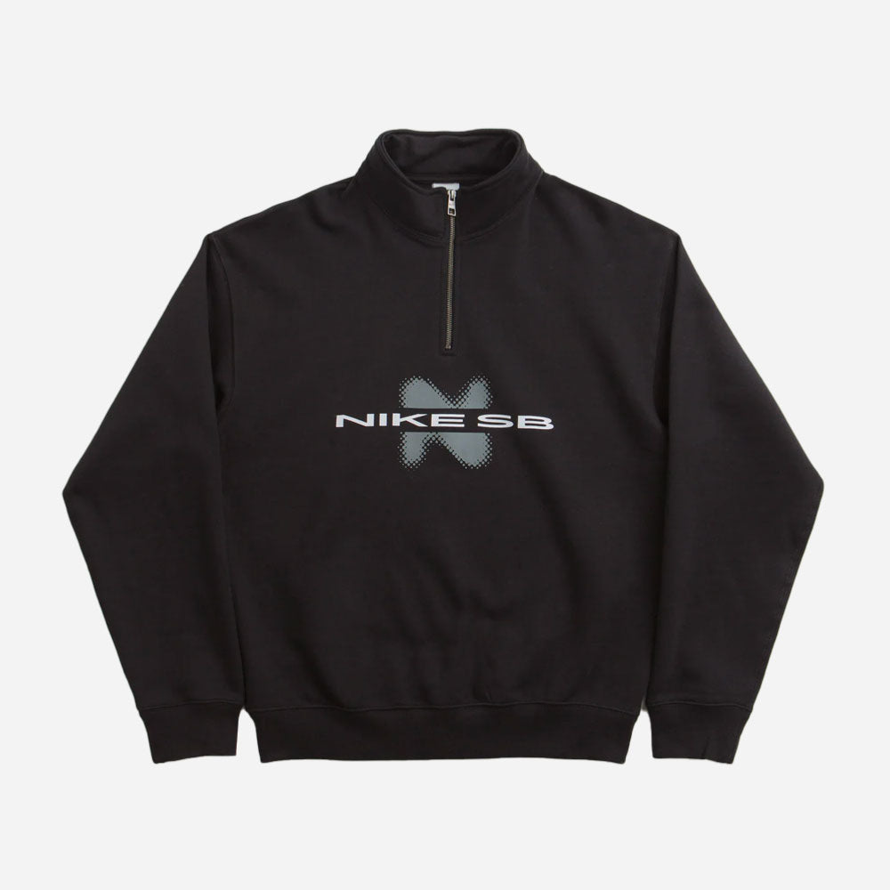 Nike Fleece Hoodie Half Zip Y2K GFX Black sweatshirt