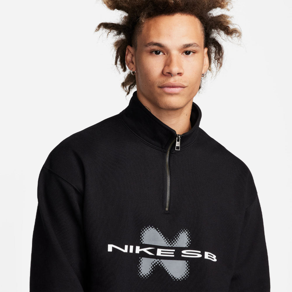 NIKE - FLEECE HOODIE HALF ZIP Y2K GFX - Black