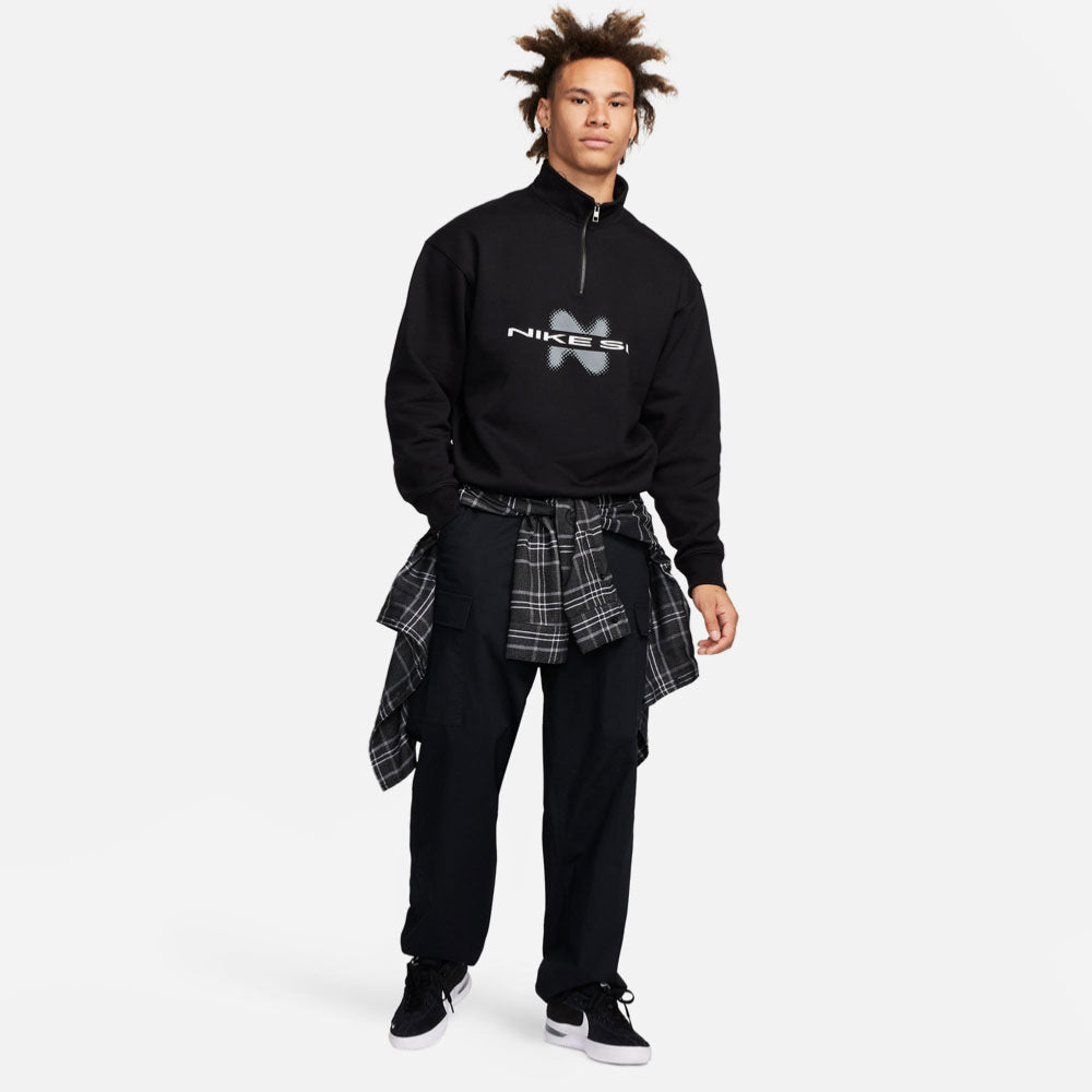 NIKE - FLEECE HOODIE HALF ZIP Y2K GFX - Black