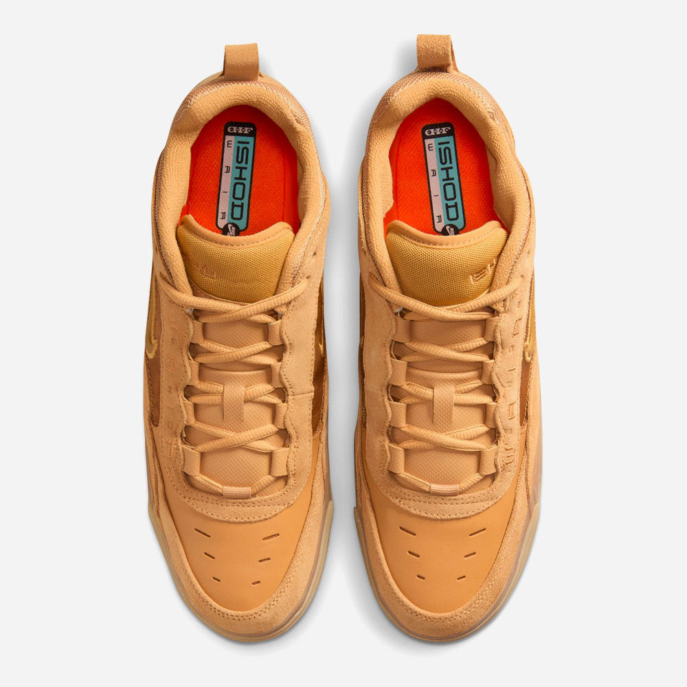 NIKE SB - AIR MAX ISHOD - Flax wheat flax safety orange