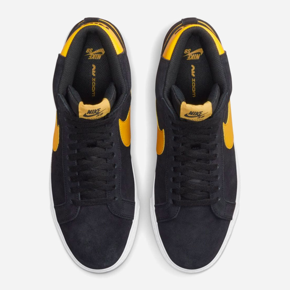 NIKE SB - BLAZER MID - Black - University Gold - Black