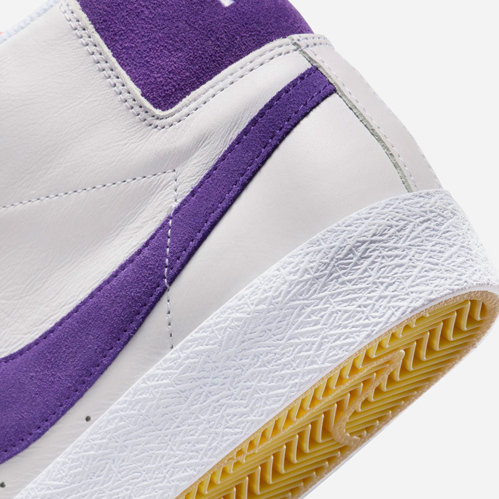 NIKE SB - ZOOM BLAZER MID ISO - WHITE COURT PURPLE WHITE
