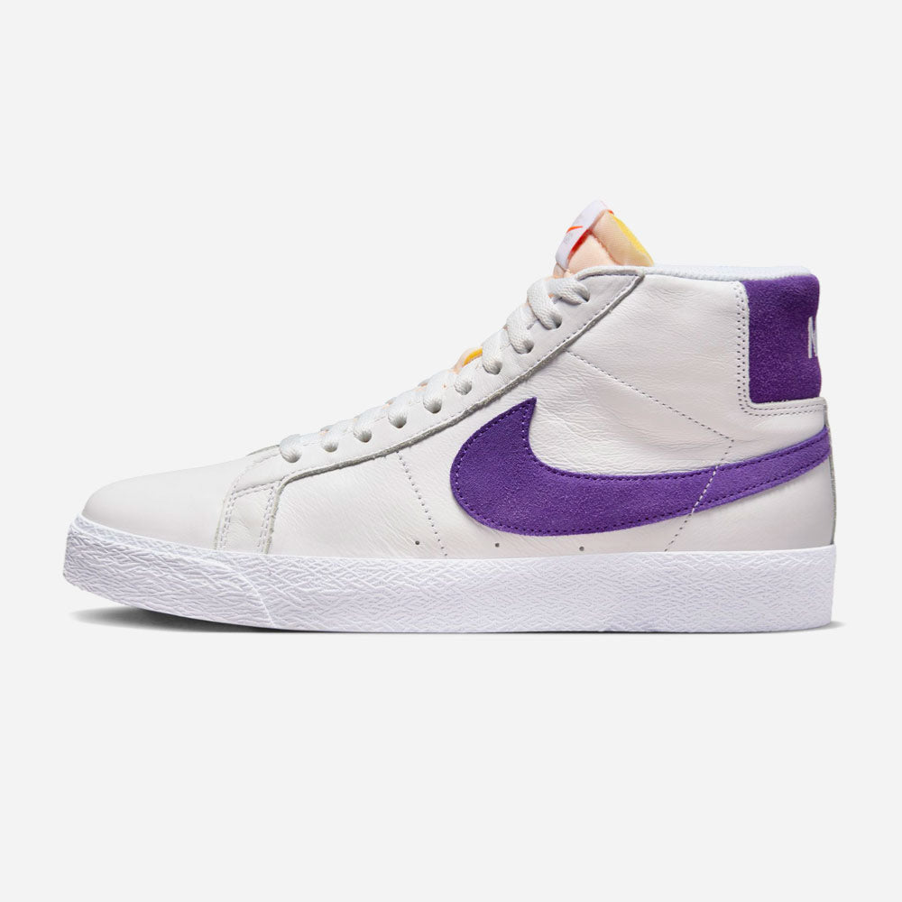NIKE SB - ZOOM BLAZER MID ISO - WHITE COURT PURPLE WHITE
