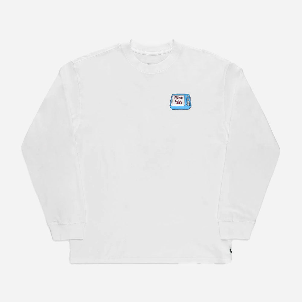 NIKE SB - TEE LS BRAINWASH - White