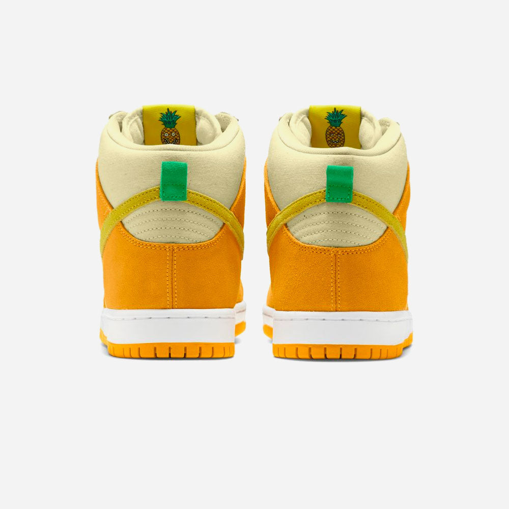 NIKE SB - DUNK HIGH PINEAPPLE - University Gold Vivid Sulfur Citron Tint White Lucky Green