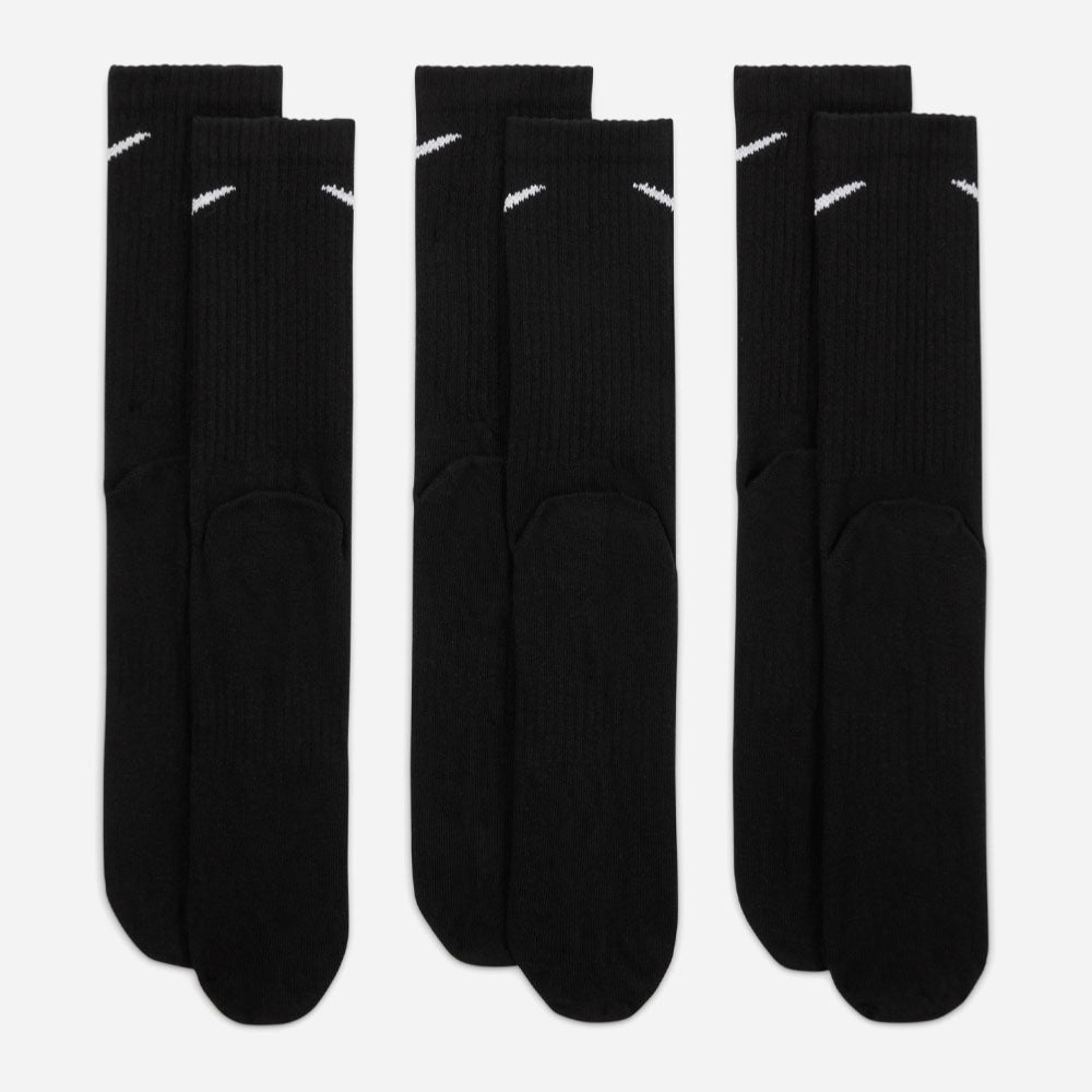 NIKE - EVERYDAY LIGHTWEIGHT 3 PACK SOCKS - Black / White