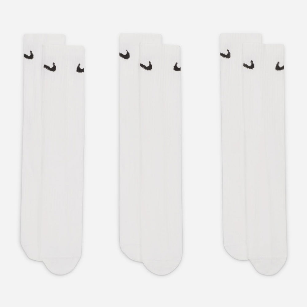 NIKE - EVERYDAY LIGHTWEIGHT 3 PACK SOCKS - White - Black