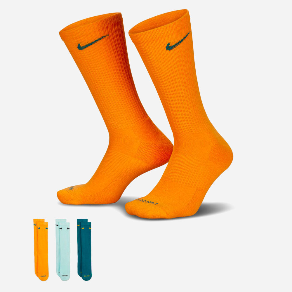 Nike - Everyday Cushioned 3 Pack Socks - Multi