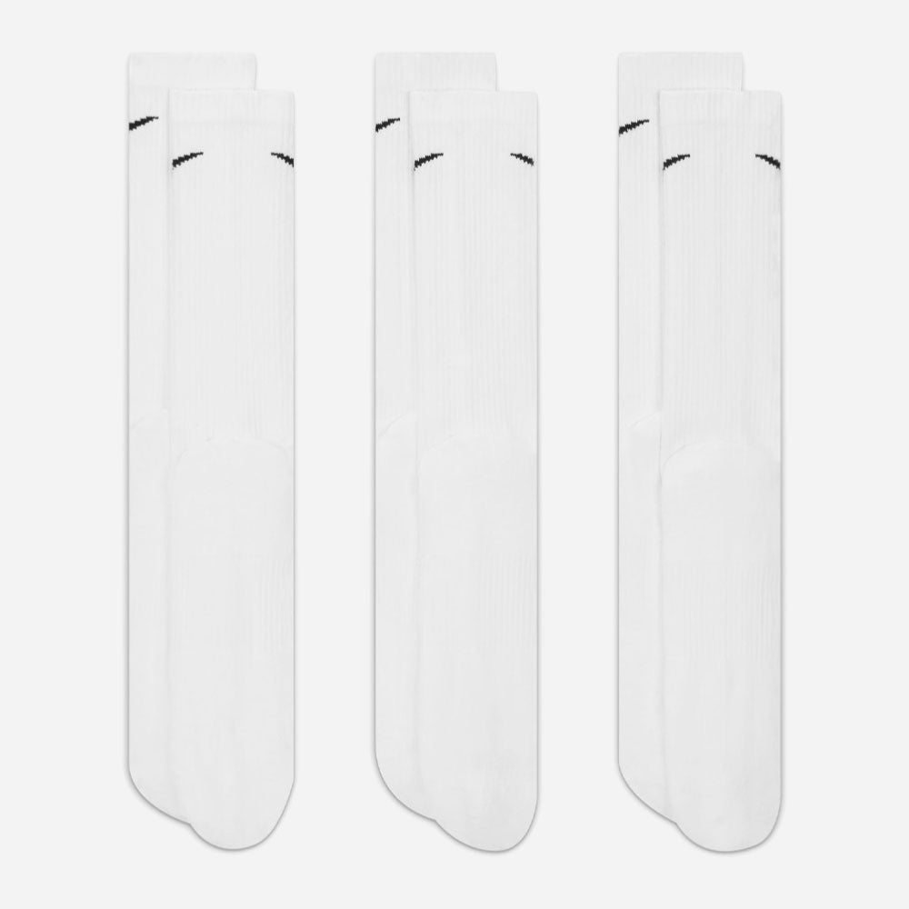 Nike - Everyday Cushioned 3 Pack Socks - White