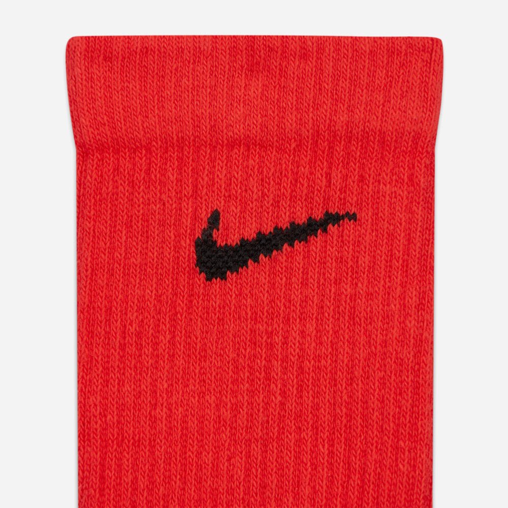 NIKE - EVERYDAY PLUS CUSHIONED 3 PACK SOCKS - Red / Green / White