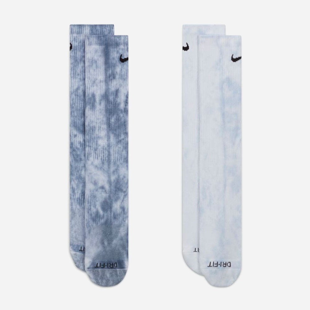 Nike SB Everyday 2 Tie Dye Socks Pack - Blue Cloud