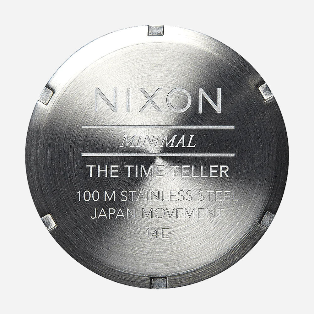NIXON - TIME TELLER LEATHER - Light Gold White Sunray