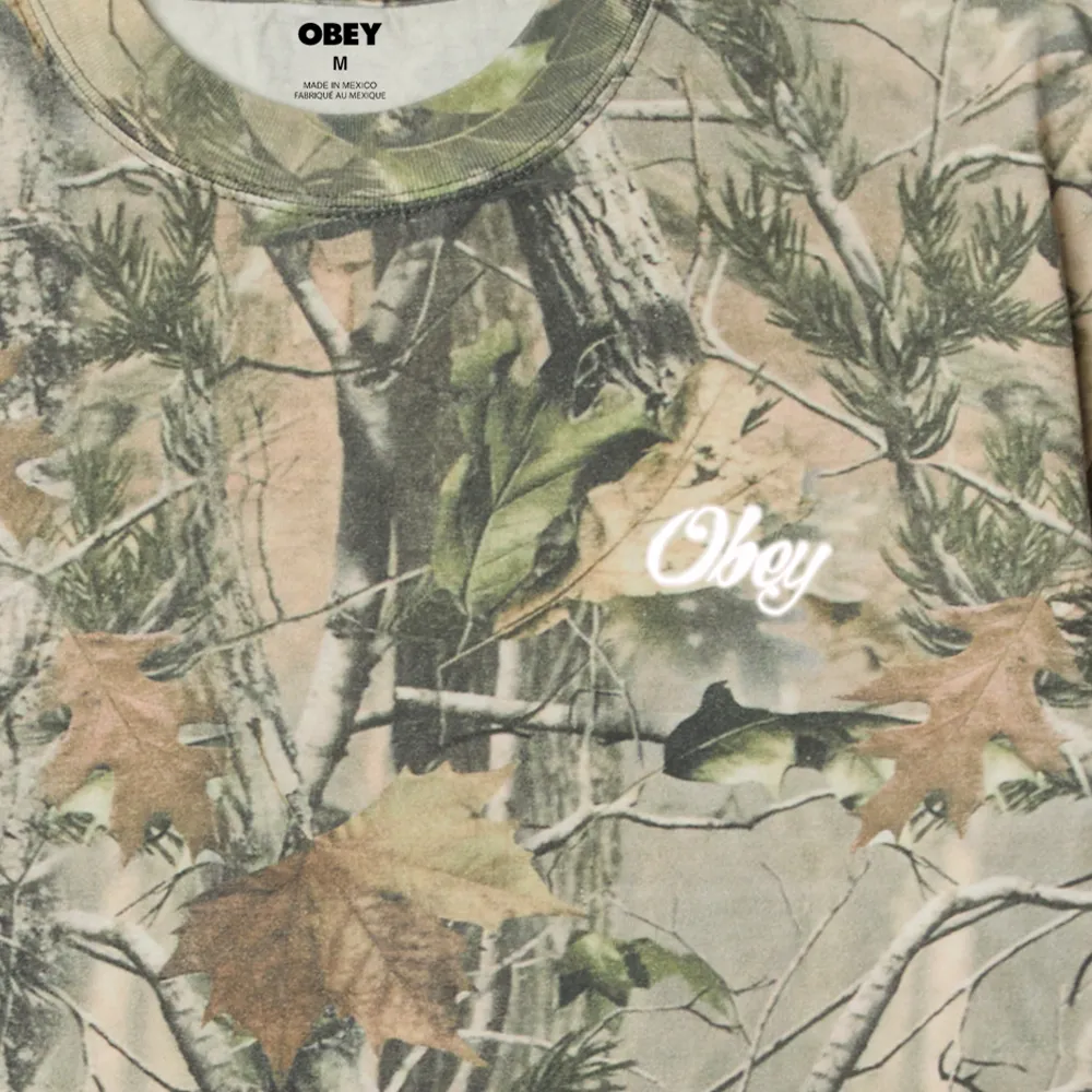 Obey - Airbrushed Rose Tee Leaf Camo