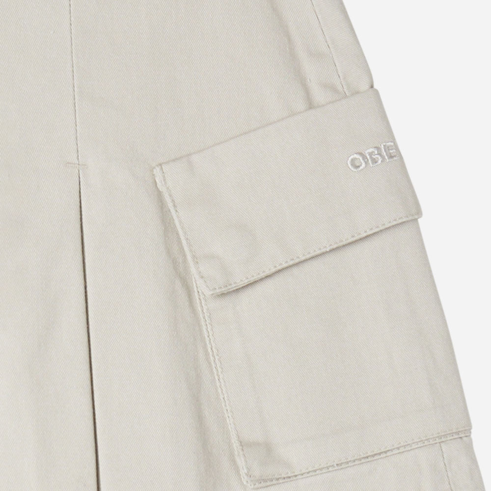 OBEY - ANDREA CARGO MINI SKIRT - Silver Grey