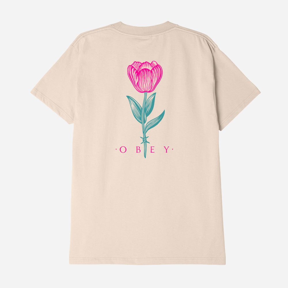 OBEY - BARBWIRE FLOWER - Cream